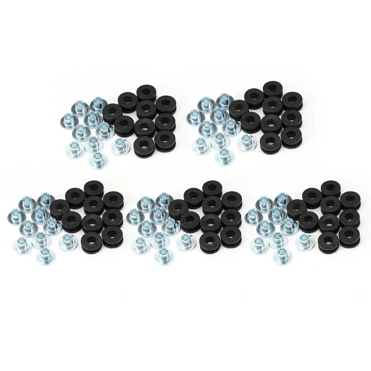 50x 6mm Universal Motorcycle Rubber Grommets Bolt Kit Replacement T9