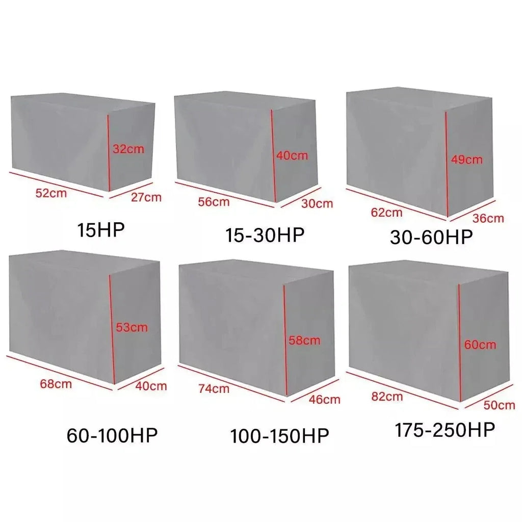 Outboard Motor Engine Cover for Universal 30-60 HP (Silver)