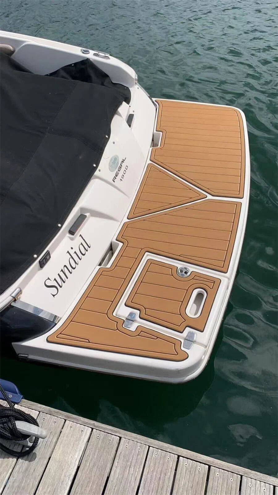 EVA Foam Cockpit Pad for Regal 2500 (2013) - Faux Teak Decking Floor Mat