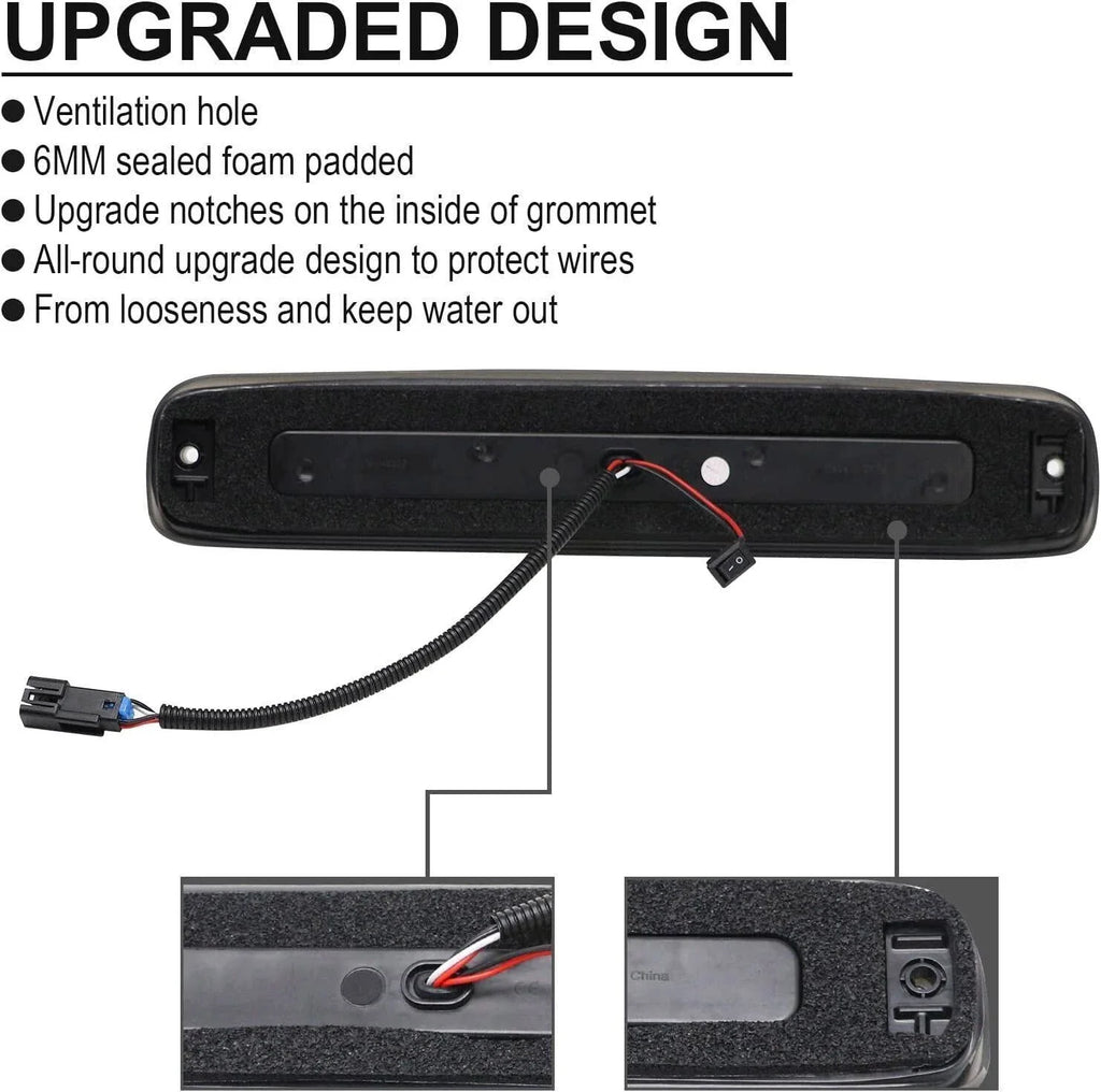 LED Third Tail Brake Light for Chevy Silverado GMC Sierra 1500 2500 3500 (1999–2007)