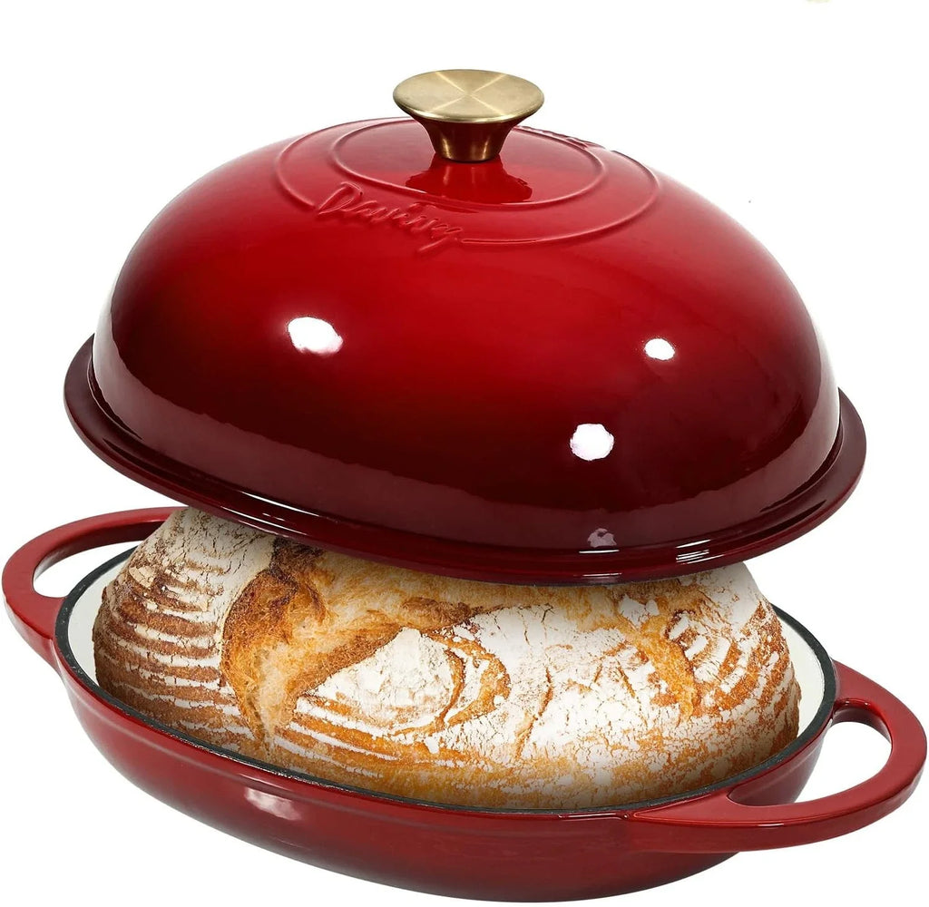 6QT Enameled Dutch Oven for Bread Baking