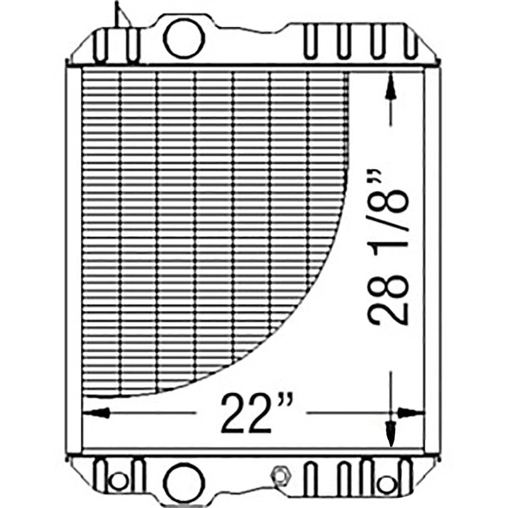 WN-RE63188-PEX Radiator Fits John Deere 4700 4710 4890 4895 7600 7610 7710 7810