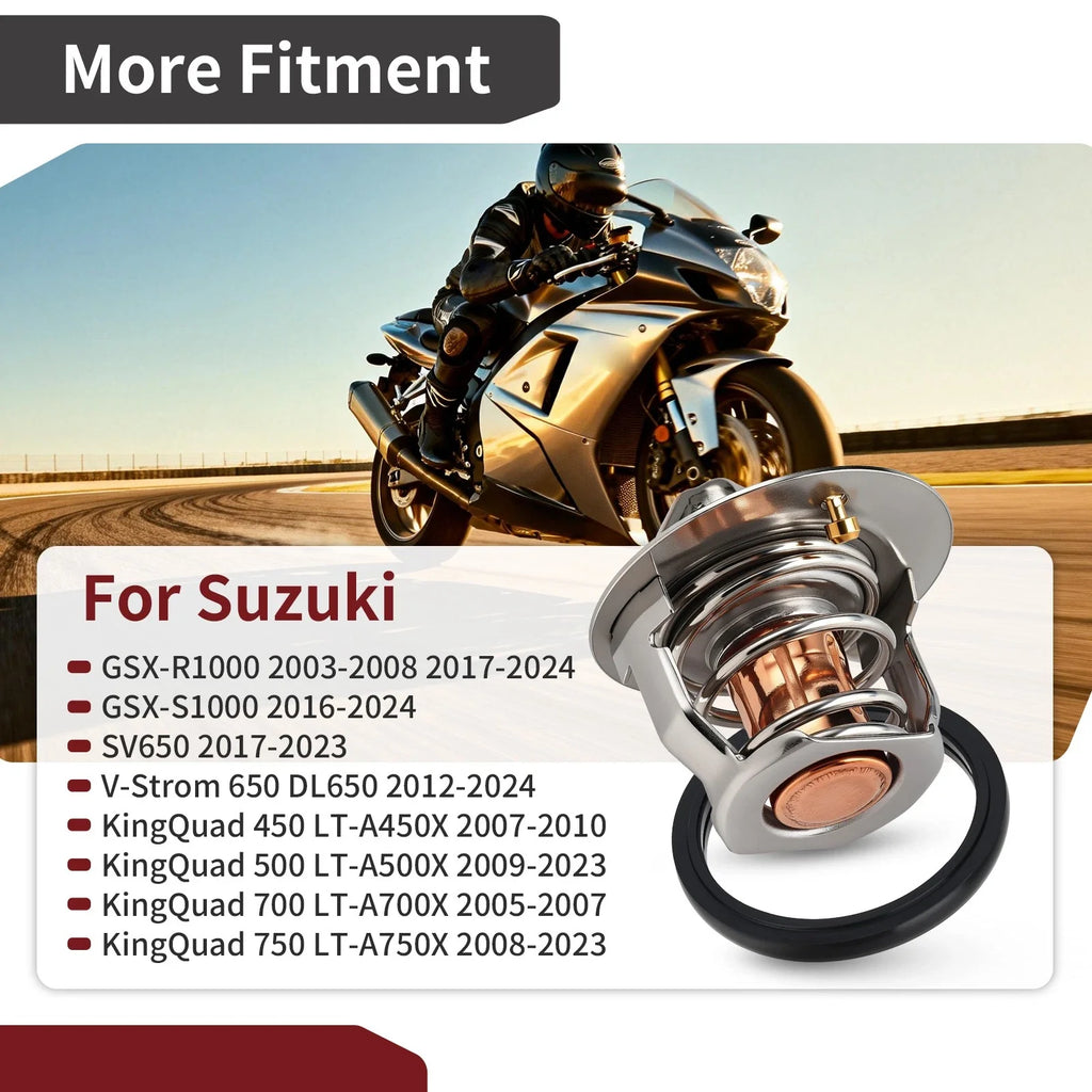 Thermostat & O-Ring for Suzuki King Quad 700 LTA700X (2005–2007)