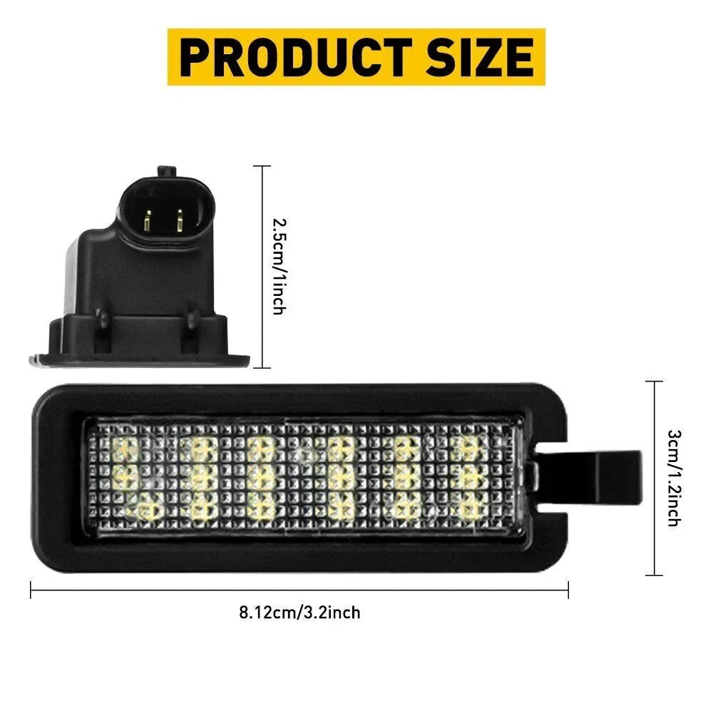 1X 18-SMD LED License Plate Lights for Dodge Charger (2015–2021)