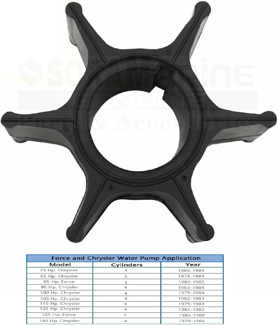 Water Pump Impeller for Mercury Mariner Chrysler Force (47-803630)