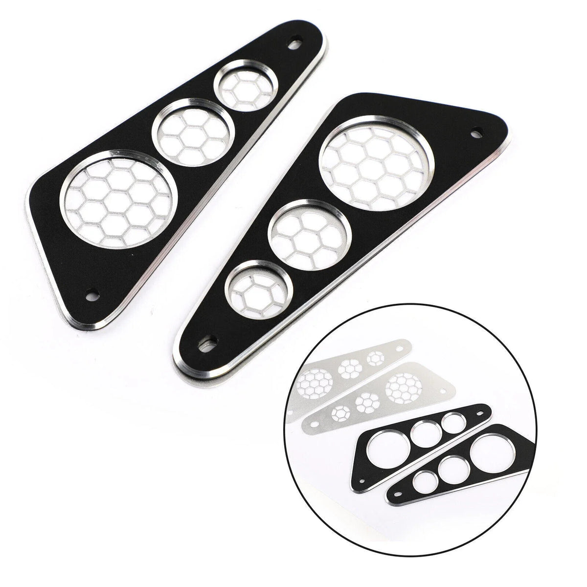 Rear Panel Guard Side Cover Plate Protector for Yamaha XSR155 (2019–2020) Black T9