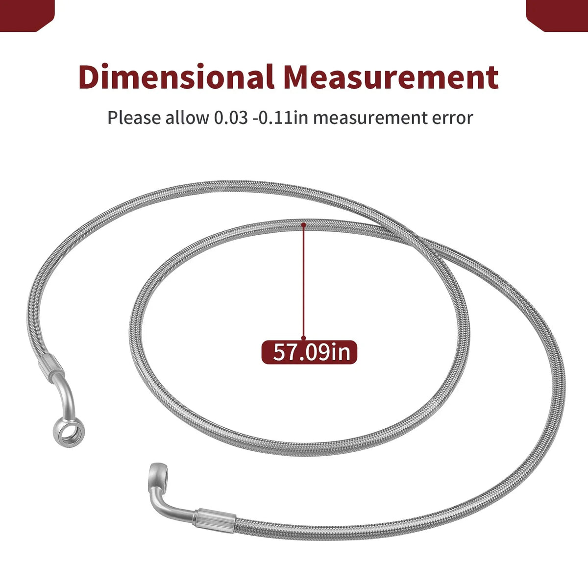 Rear Brake Line for Polaris Sportsman 550 850, Scrambler 850 XP (1911678, 1914132)