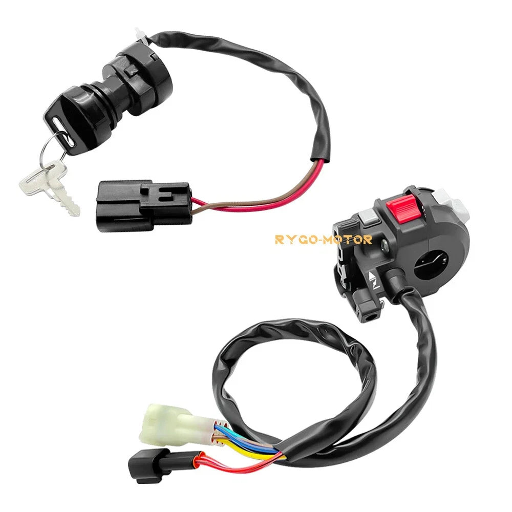 Start Stop Switch & Ignition Key Switch for Yamaha YFM400 Big Bear (1993–1999)