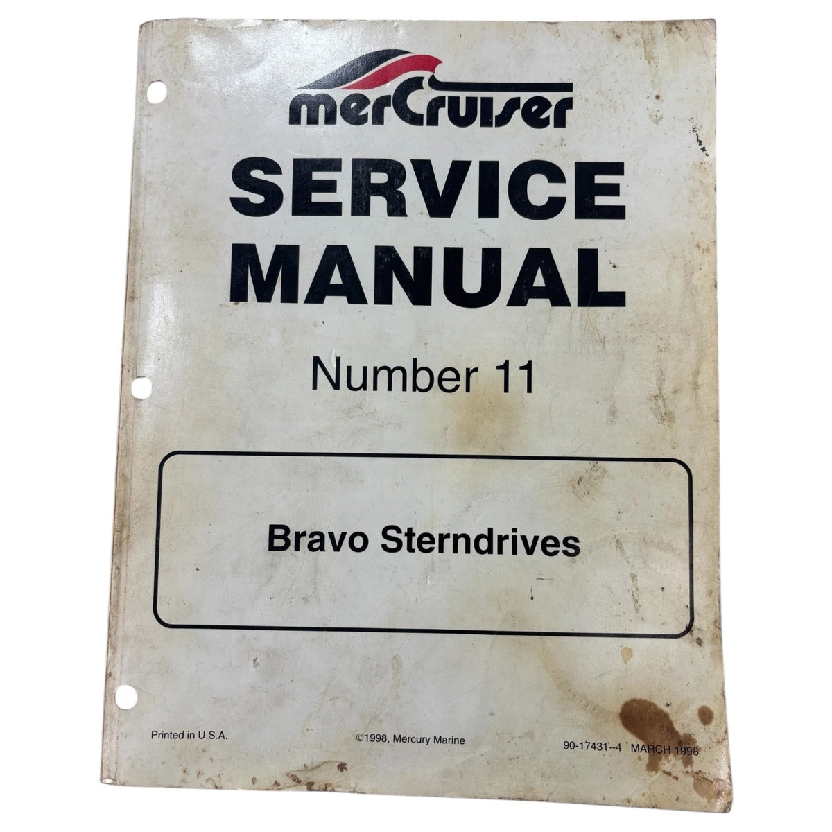 MerCruiser 90-17431 - 4, Bravo Sterndrives Service Manual #11 (1998)