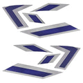 2013 MasterCraft X-Star Boat Raised Emblem Decals 7501543 - OEM Blue Silver (8PC