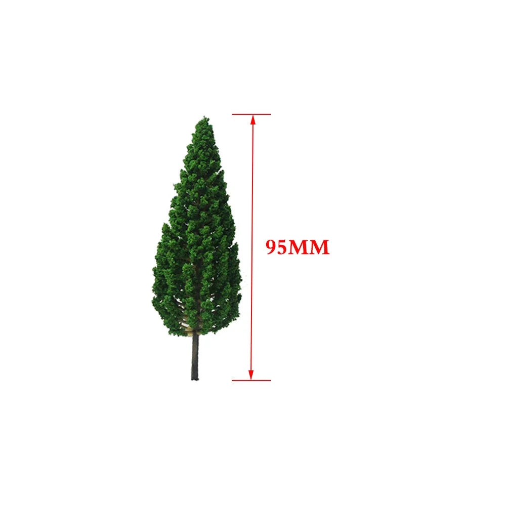 20pc 3.74" Green Pine Tree Scenery for Train Railroad Park (Scale Model)