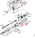 Lower Gearcase Unit Seal Kit 2X 26-76868 18-7159 8M0058390 for Mercruiser Bravo I