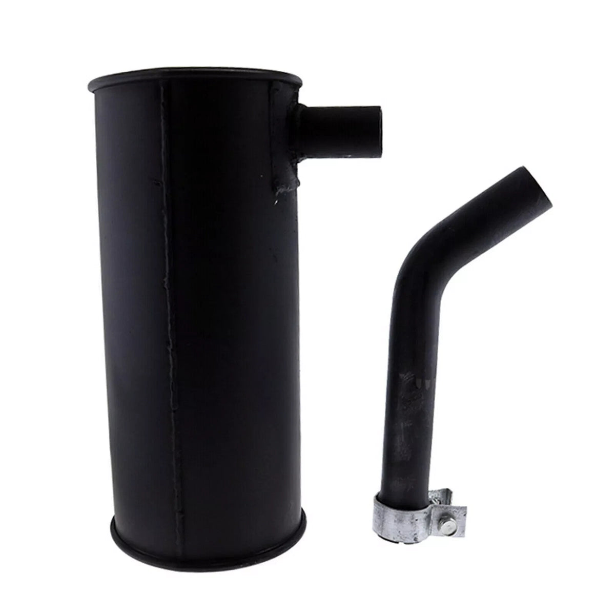For Yanmar Excavator VIO75 60mm Inlet 40mm Outlet Muffler Silencer 400mmH 170mmD