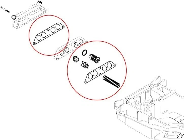 Thermostat Kit for Johnson Evinrude 140hp 115hp 112hp 110hp 90hp 85hp 80hp (18-3673)