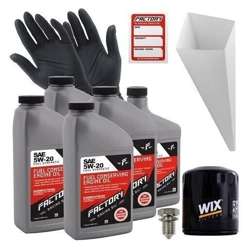 Factory Racing Parts 5W20 4.5Qt Oil Change Kit for Mercury Mariner, Milan 2.3L
