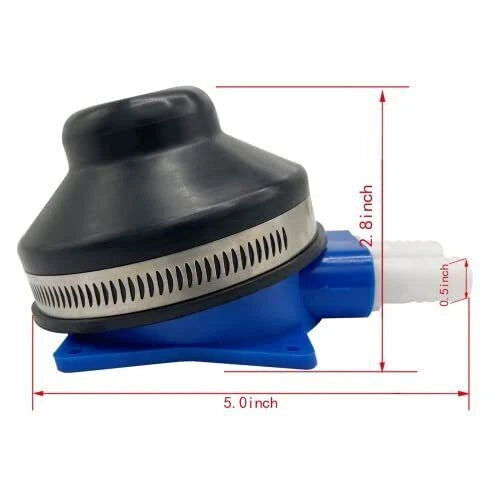 Water Self Priming Foot Water Pump for Wash Basin Sink RV Toilet Yacht Bilge