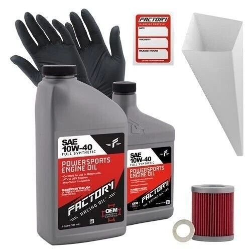 Factory Racing Parts 10W40 1.5Qt Oil Change Kit for Suzuki DR-Z125, SP125